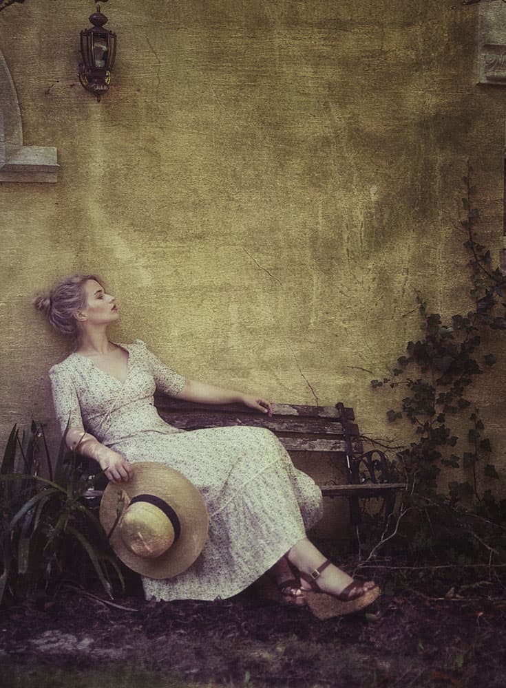 Vintage Garden Serenity by kenp — canvas wall art