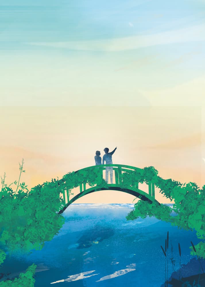 Couple's Peaceful Horizon by Annelien Smet — canvas wall art