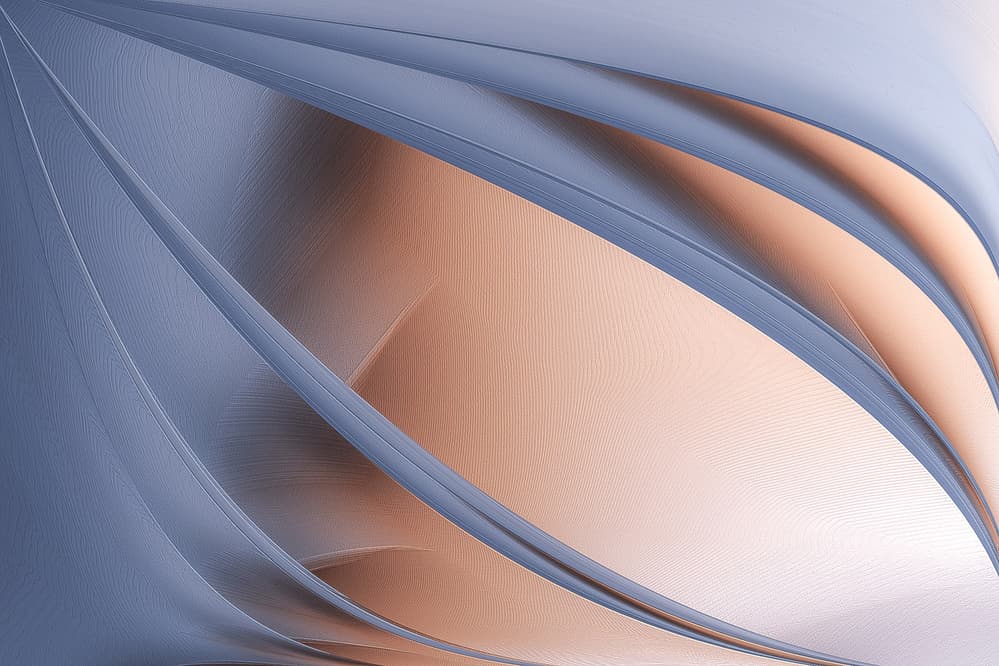 Graceful Flowing Shapes by Kerstin Kaufmann — canvas wall art