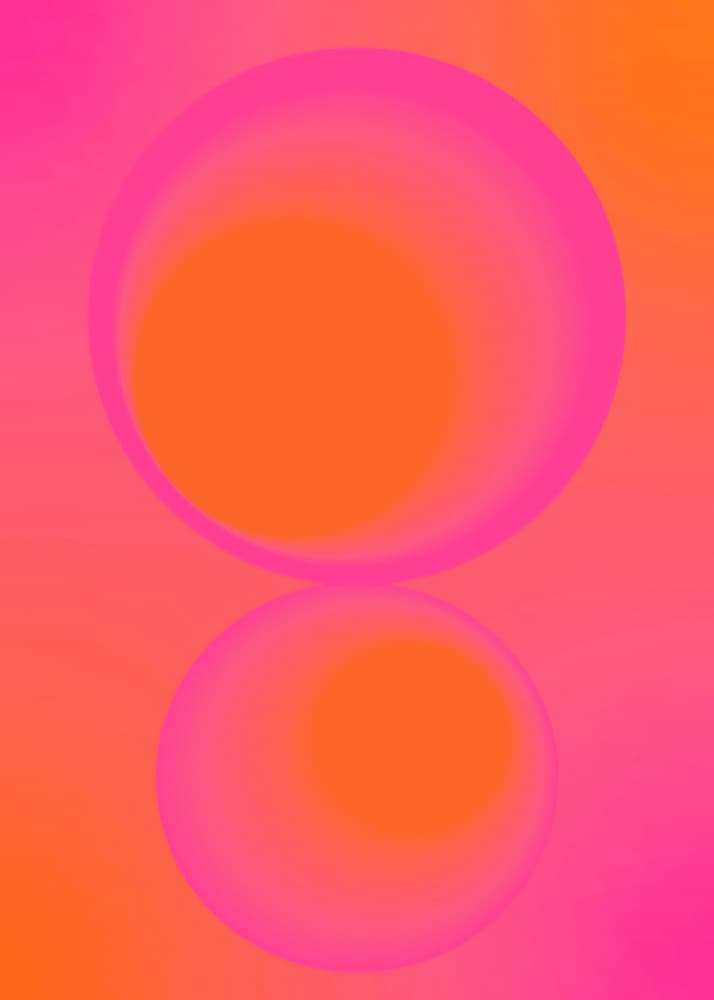 Vibrant Orbs Reflection by Valeria Castillo — canvas wall art