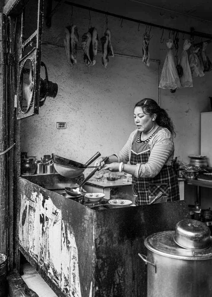 Street Food Chef At Work by Marco Tagliarino — canvas wall art