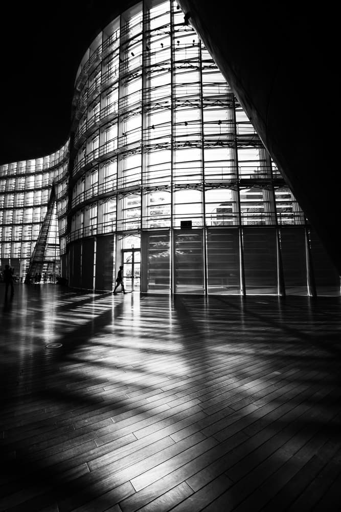 Architectural Curves and Light by Takao Kataoka — canvas wall art
