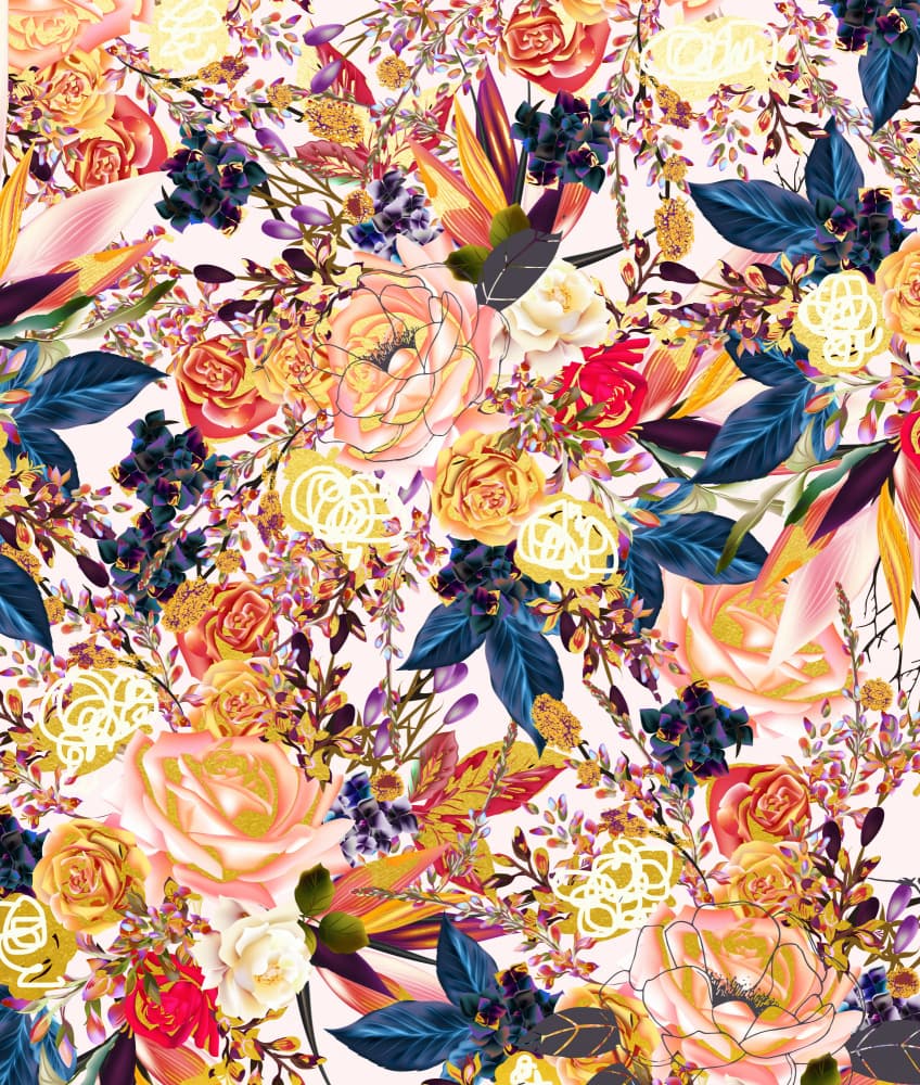 Lush Tropical Blooms