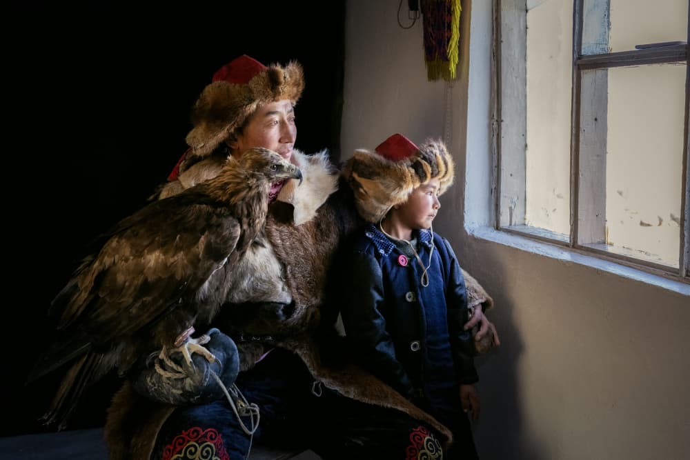 Eagle Hunter and Son by ADIREK M — canvas wall art