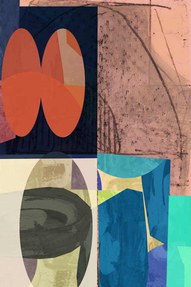 Vibrant Geometric Abstract by cartissi — canvas wall art