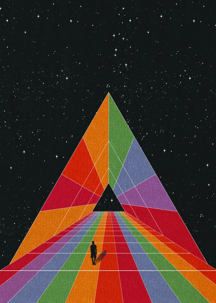 Colorful Cosmic Journey by Nibera — canvas wall art