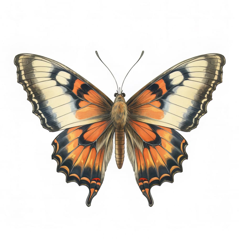 Vibrant Orange Butterfly by Bilge Paksoylu — canvas wall art