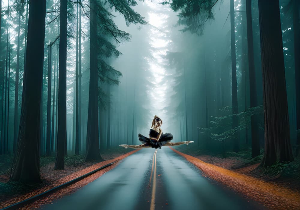 Ethereal Forest Ballet by Ciupureanu Dan — canvas wall art