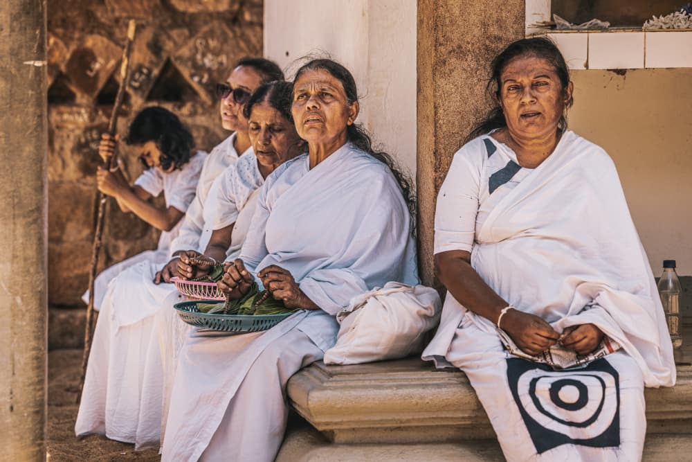 Contemplative Temple Women by Marco Tagliarino — canvas wall art