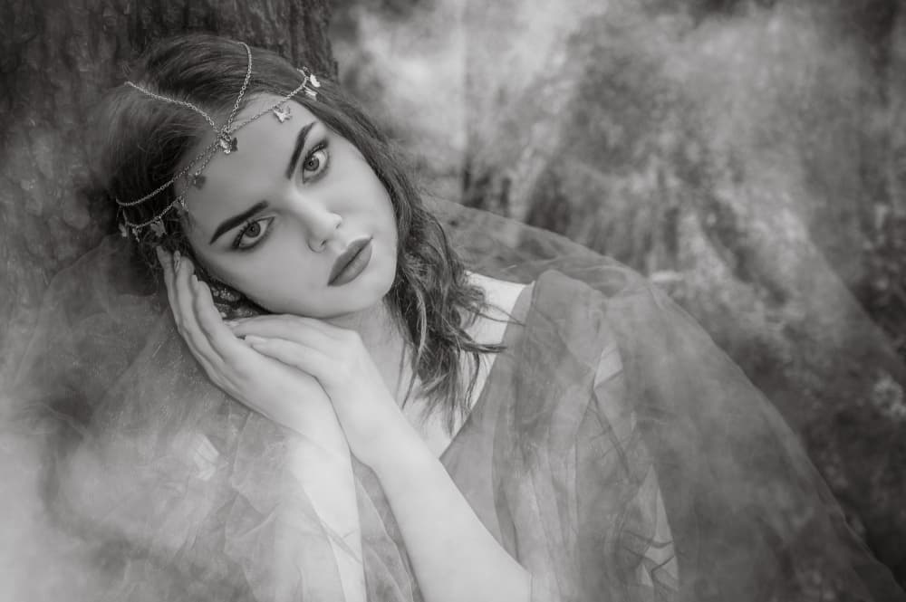 Ethereal Woman Portrait by iuliana pasca — canvas wall art