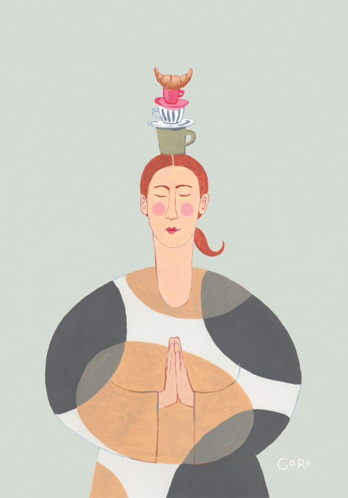 Balanced Morning Zen by Caroline Roberts — canvas wall art