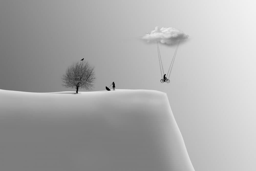 Minimalist Cloud Dream by Hadi Malijani (Malenjani) — canvas wall art