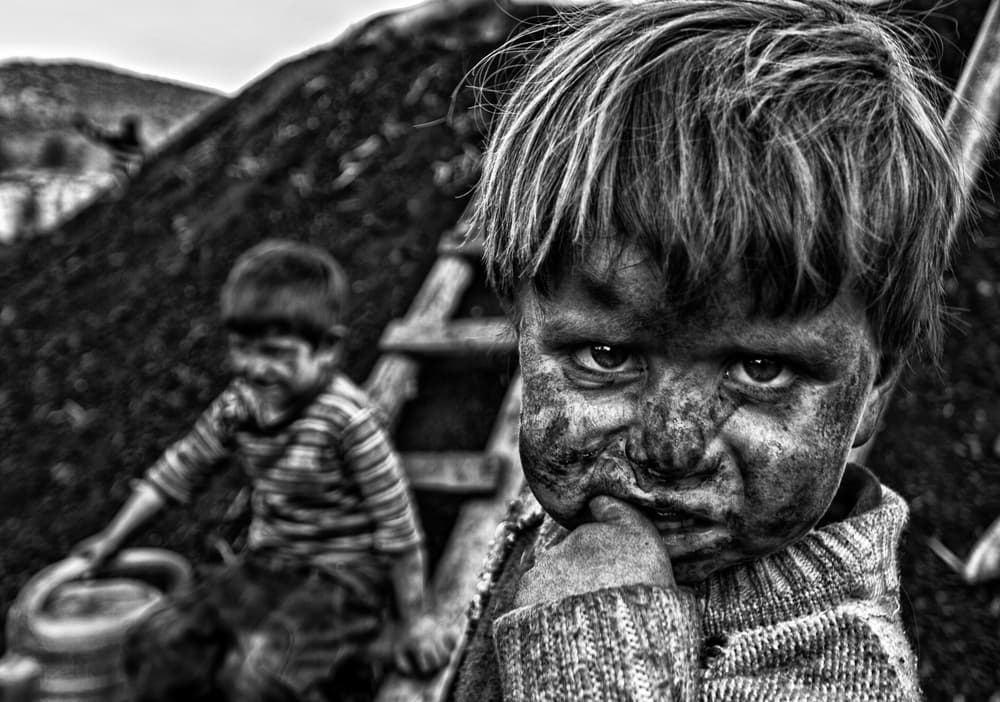 Dirty Faced Boy by Feyzullah Tunç — canvas wall art