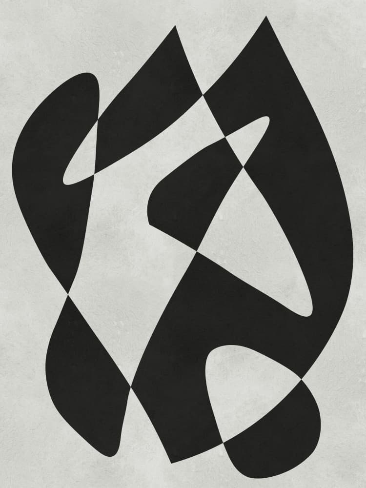 Dynamic Abstract Shapes by Vitor Costa — canvas wall art