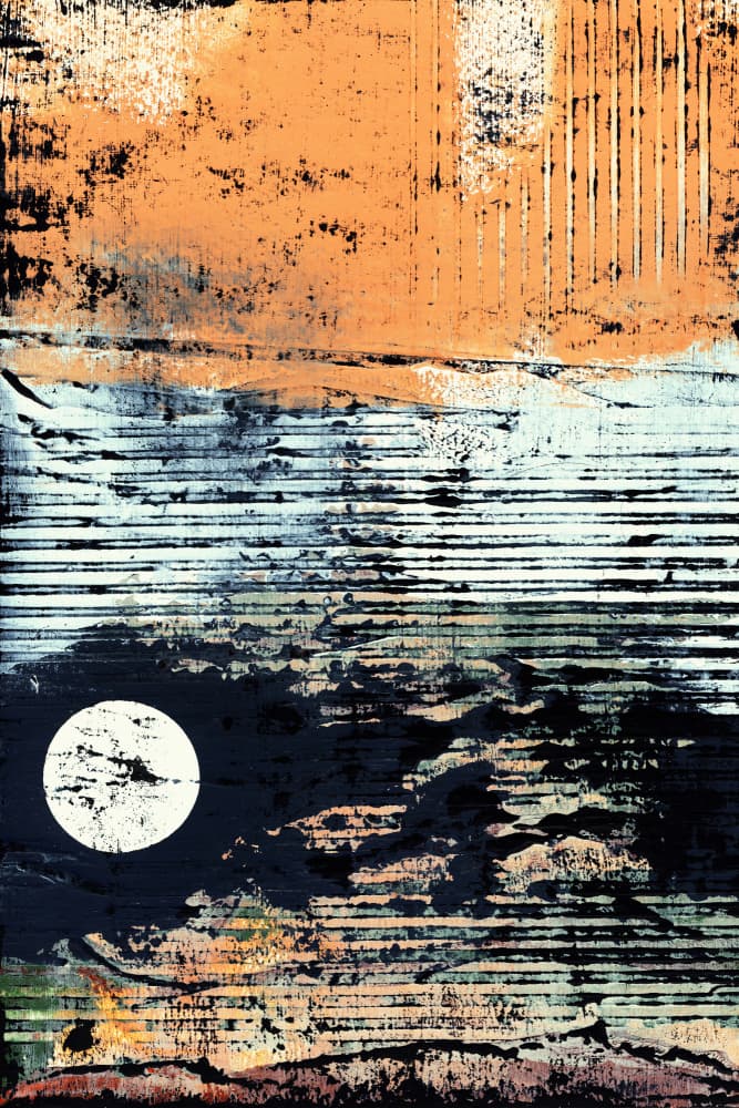 Abstract Moonlit Night by Petr Strnad — canvas wall art