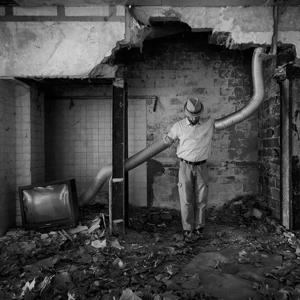 Surreal Duct Man by Carlo Ferrara — canvas wall art
