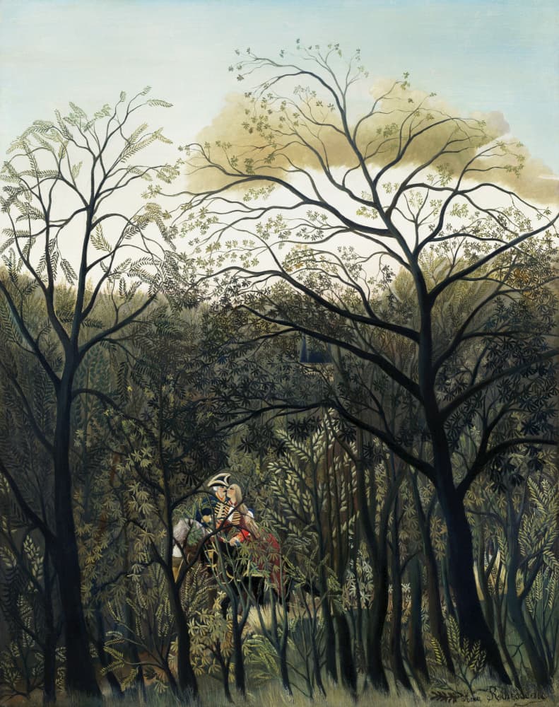 Rendezvous In The Forest by Henri Rousseau — canvas wall art