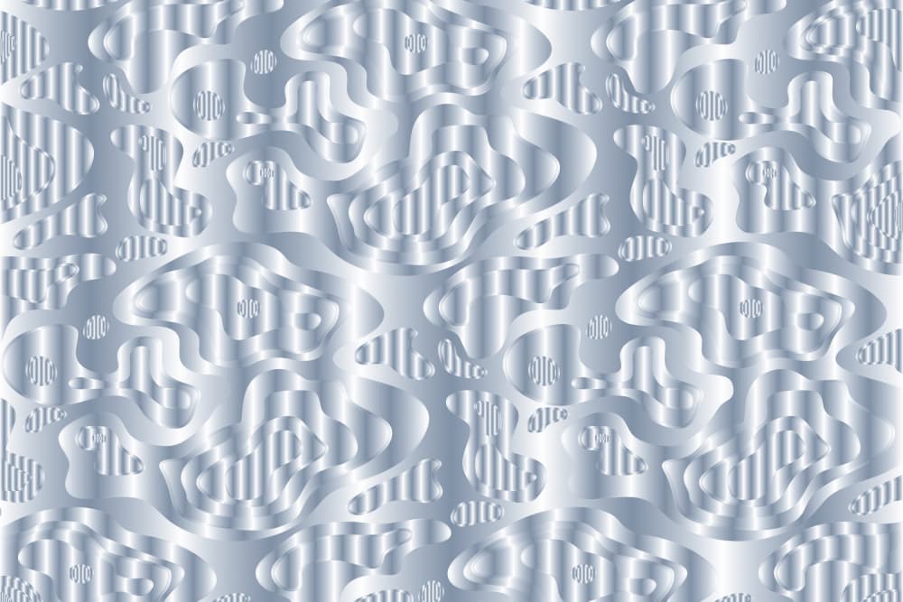 Fluid Silver Pattern by Sue Skellern — canvas wall art
