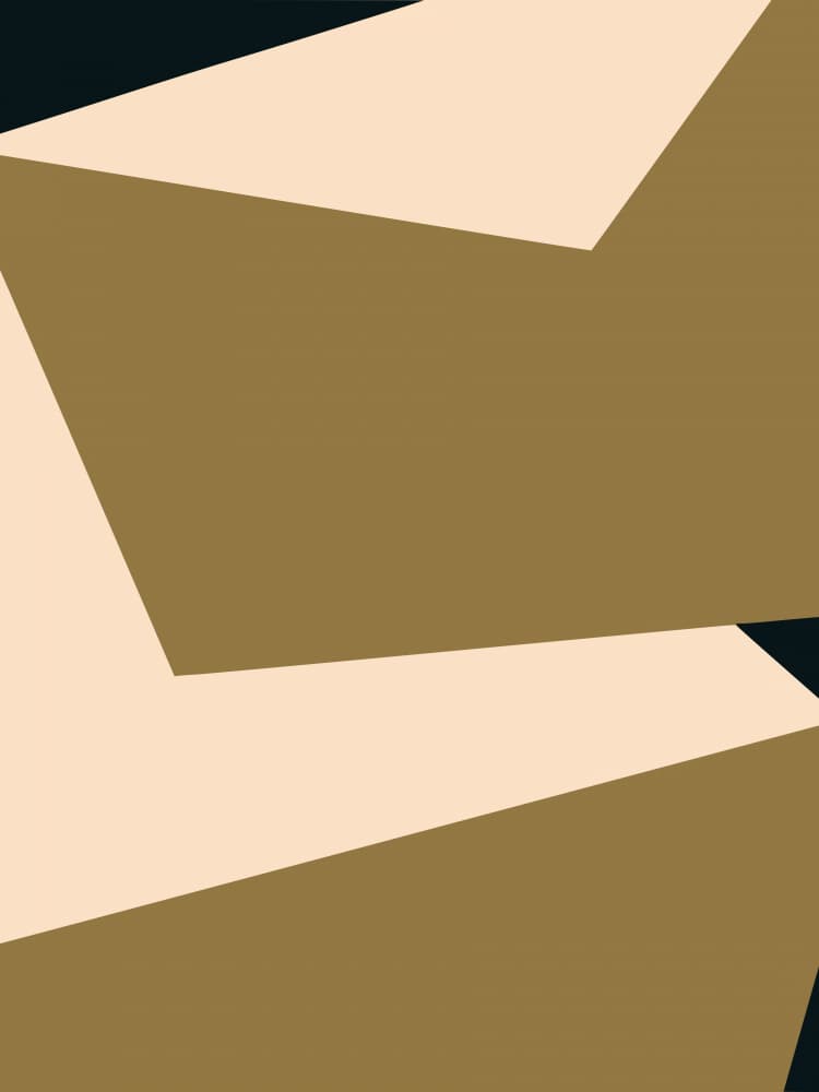Geometric Gold Abstract by Little Dean — canvas wall art