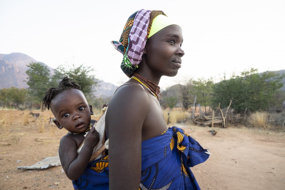 African Mother and Child by Elena Molina — canvas wall art