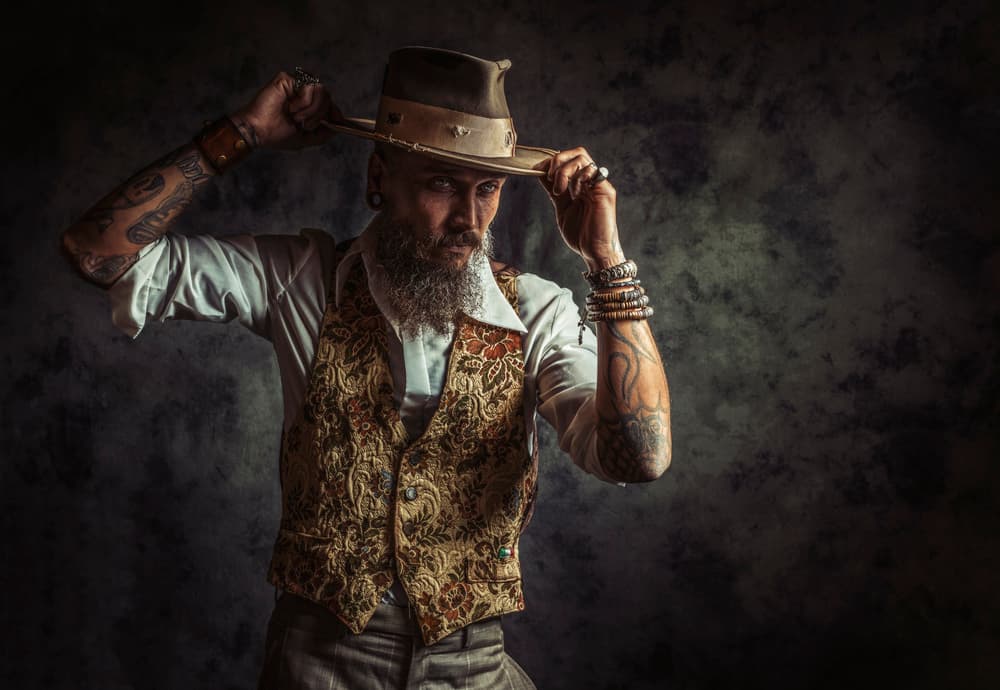 Dapper Bearded Gentleman by gNo — canvas wall art