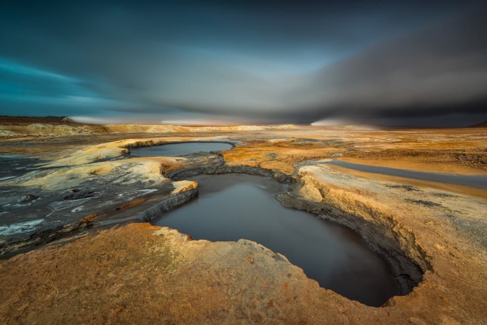 Dramatic Geothermal Landscape by Raymond Hoffmann — canvas wall art