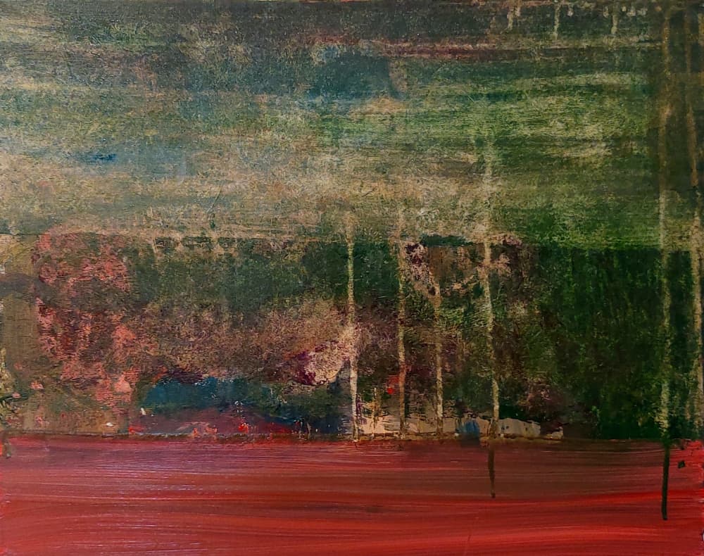 Abstract Forest Landscape by Joackim Schou Dahle — canvas wall art