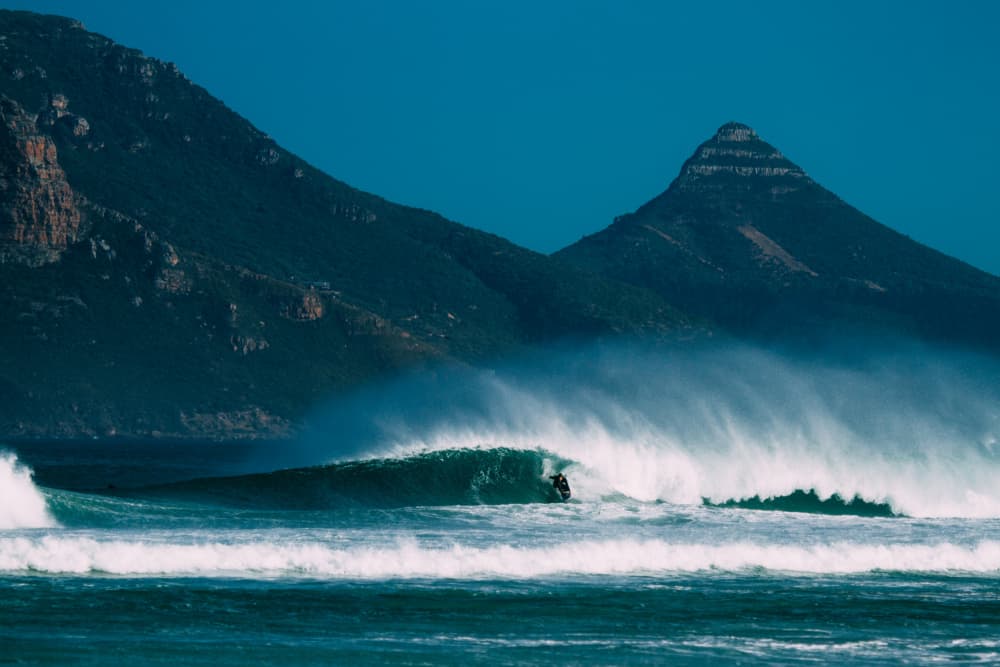 Surfer Rides Majestic Wave by Tyler Walker — canvas wall art