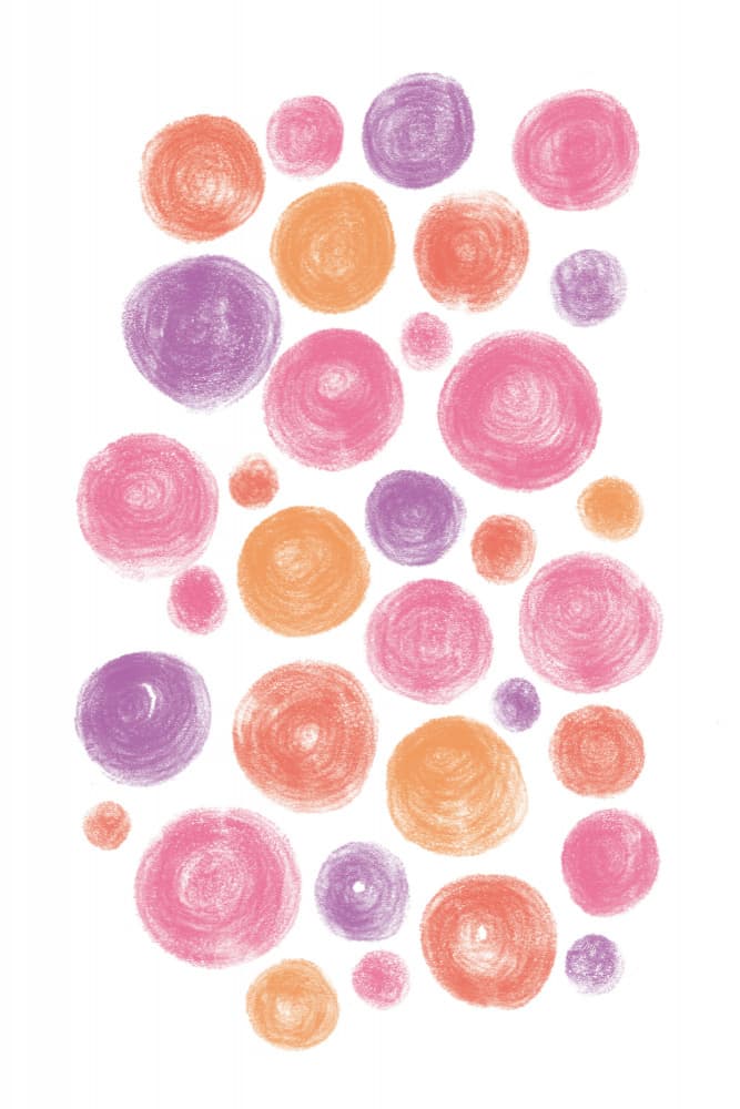 Vibrant Abstract Circles by Martina — canvas wall art