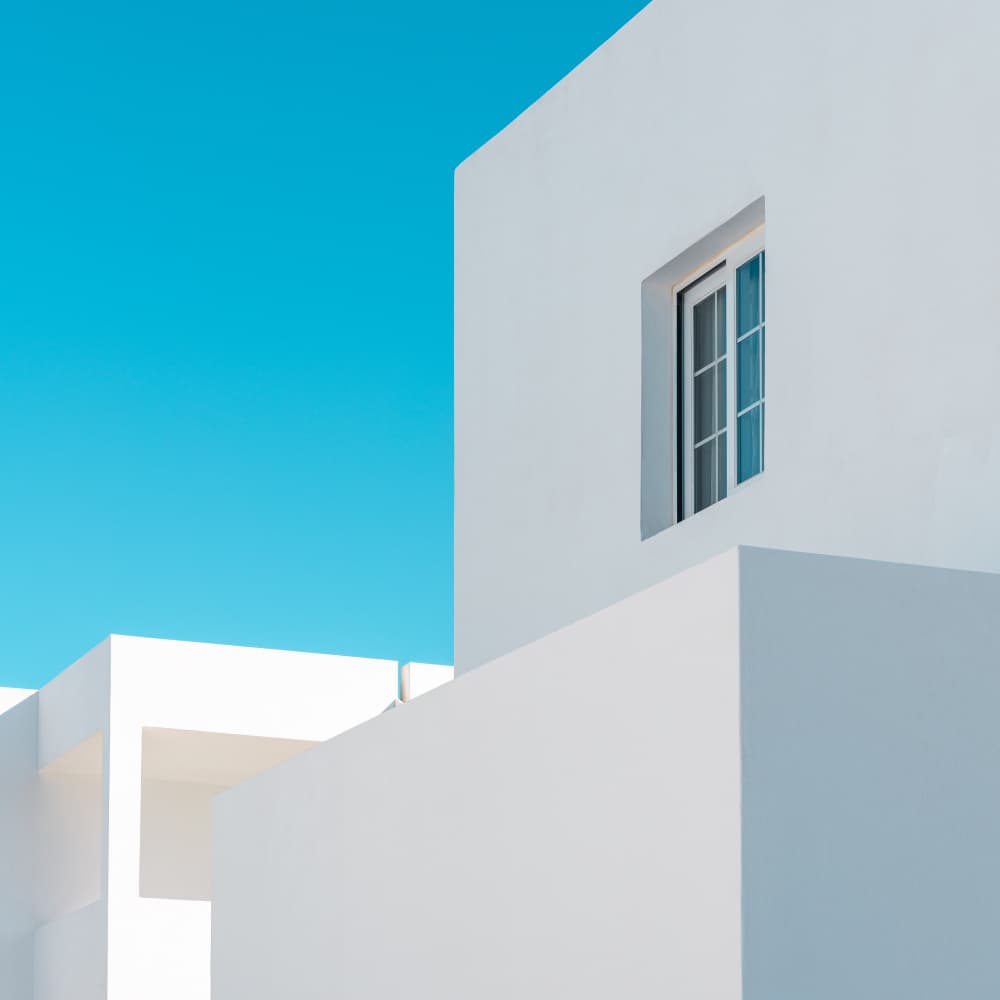 White Modern Architecture by Francesco Riccardo Iacomino — canvas wall art
