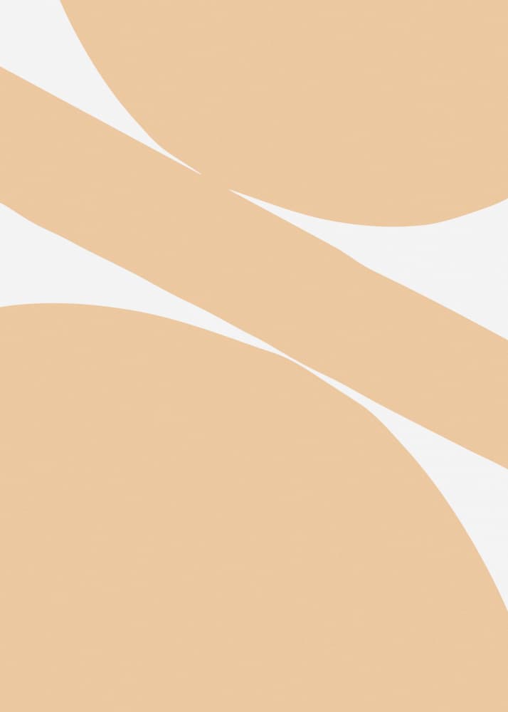 Flowing Beige Abstract by Pictufy Studio — canvas wall art