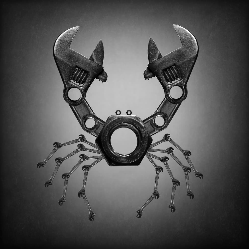 Mechanical Crab Sculpture by Victoria Glinka — canvas wall art