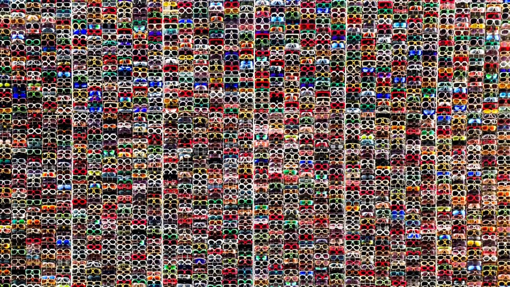Colorful Sunglasses Array by Haruyo Sakamoto — canvas wall art