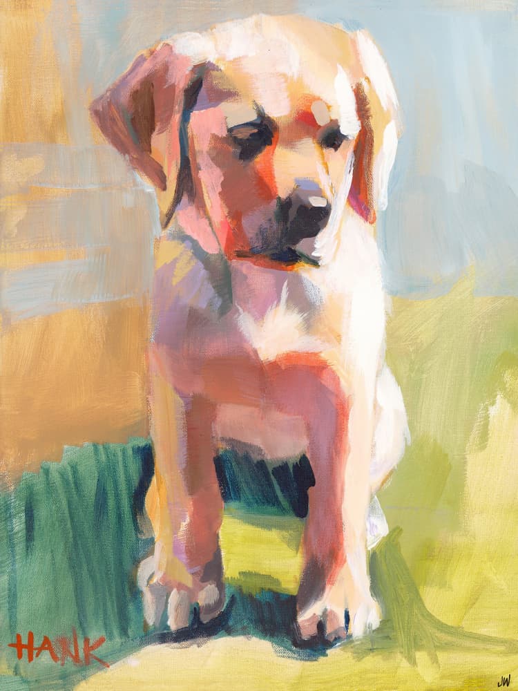 Hank by Jenny Westenhofer — canvas wall art