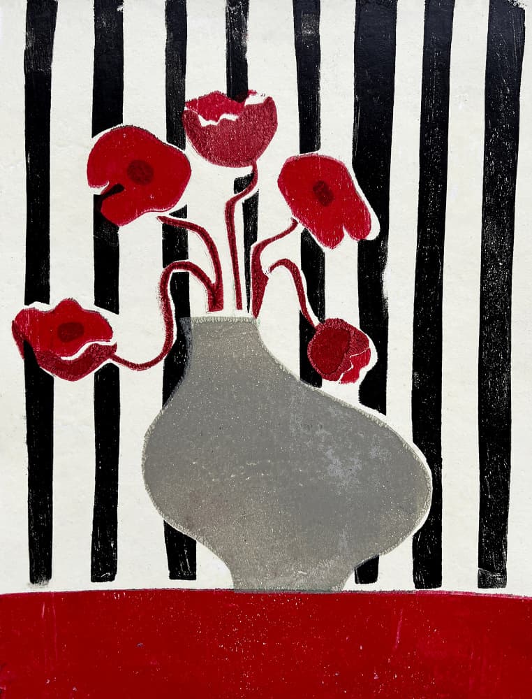 Poppies by Christina Misuro — canvas wall art