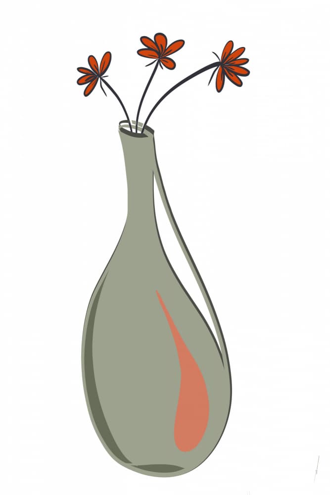 Elegant Vase Blooms by Ankie Kooi — canvas wall art