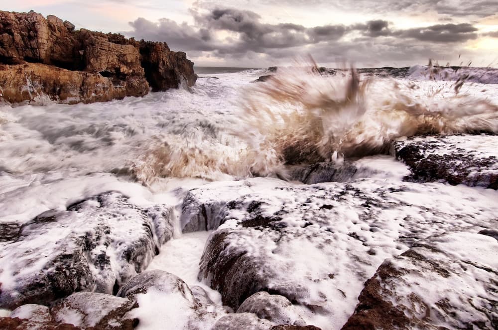 Crashing Ocean Waves by Paulo Gomes — canvas wall art