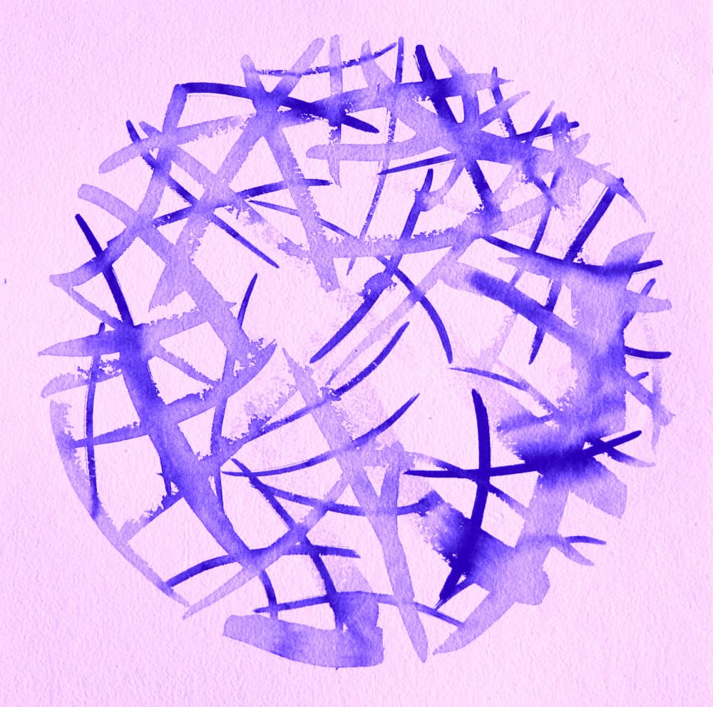 Abstract Lavender Strokes by Santhosh ch — canvas wall art