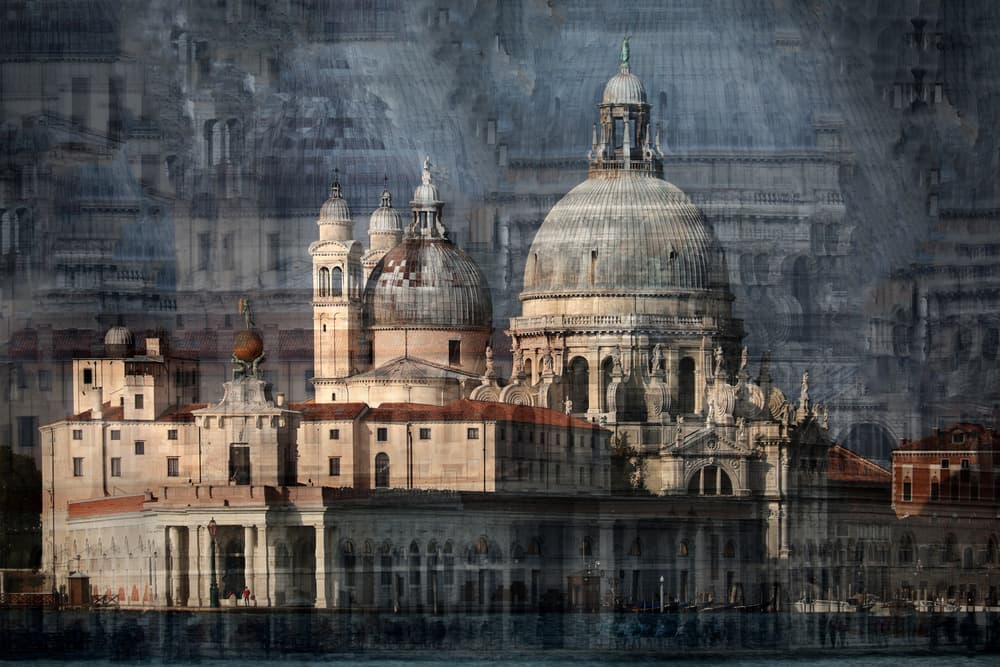 Dreamy Venice Architecture by Hans-Wolfgang Hawerkamp — canvas wall art
