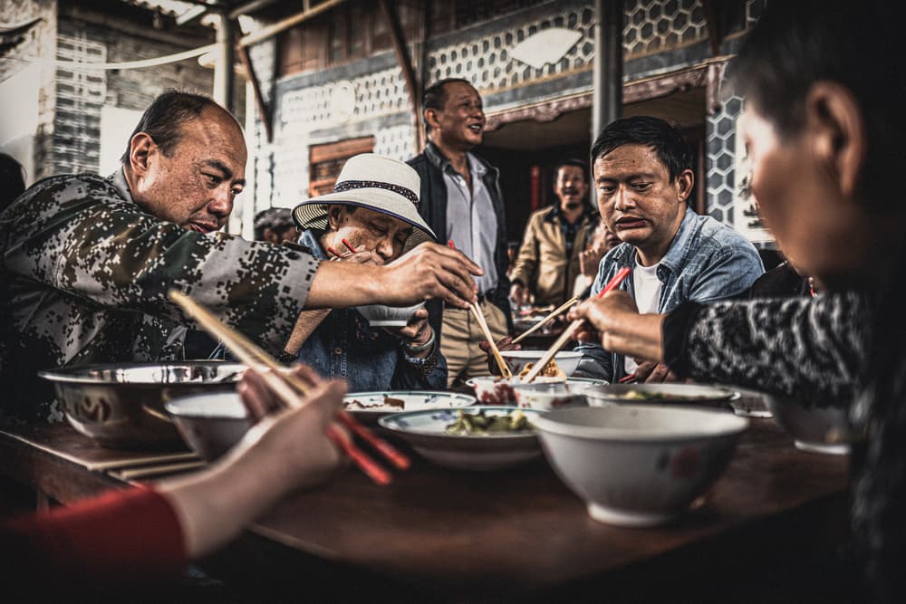 Shared Meal Together by Marco Tagliarino — canvas wall art