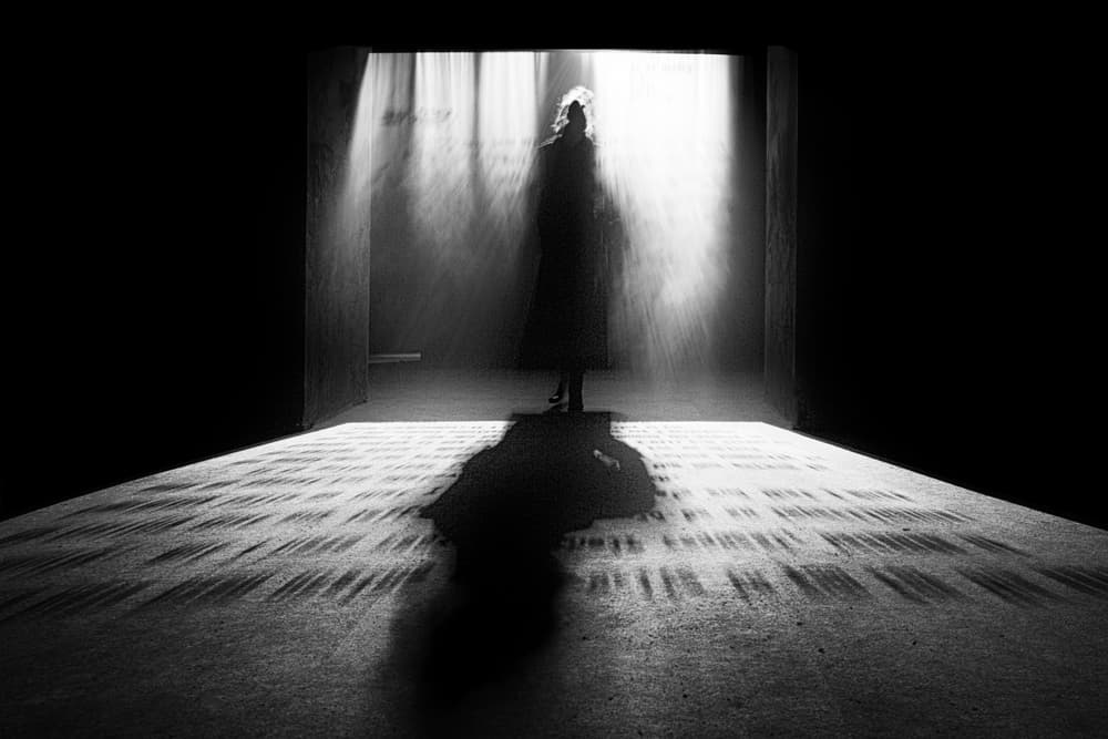 Mysterious Figure Doorway by Enrico Facchetti — canvas wall art