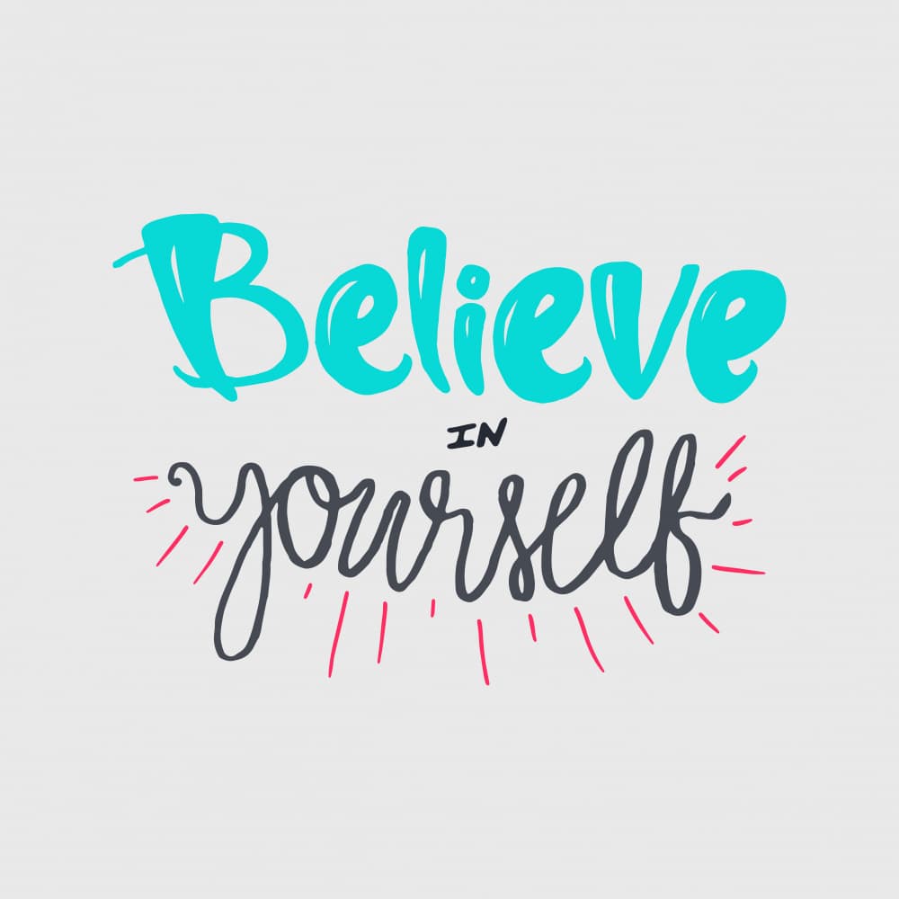 Believe In Yourself Quote by Marika Barsrsind — canvas wall art