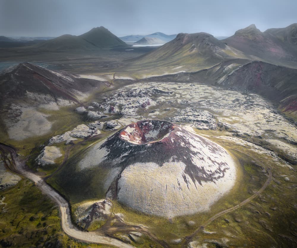 Icelandic Volcanic Landscape by Dawn X W — canvas wall art