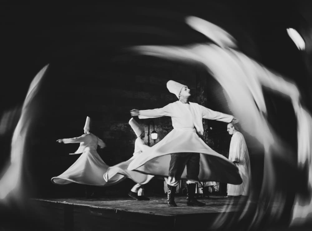 Whirling Dervishes in Motion by Asmaa ElTouny — canvas wall art