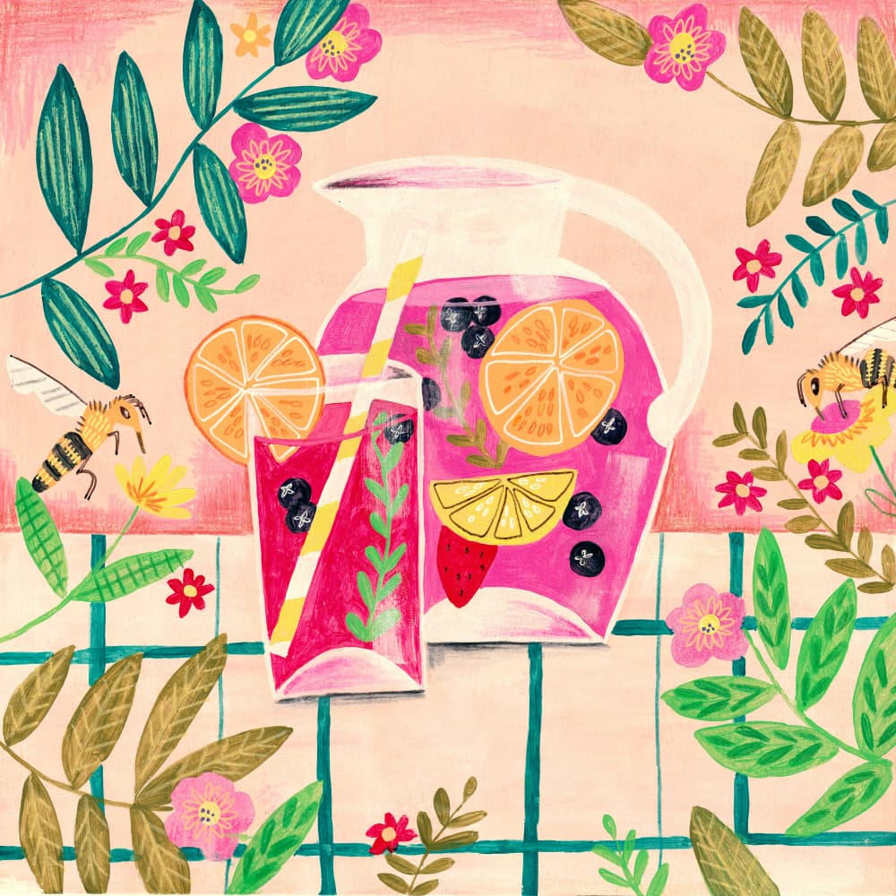 Sangria Summer by Caroline Bonne Müller — canvas wall art