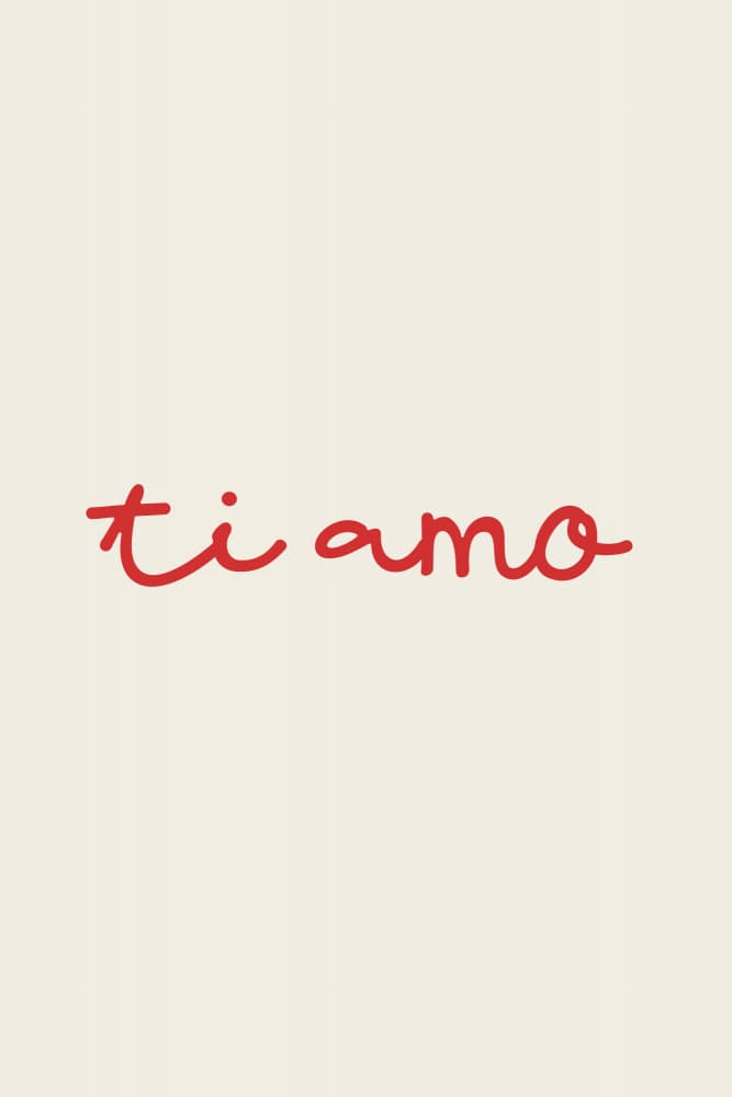 Ti Amo Love Message by Karen Menzenbach — canvas wall art