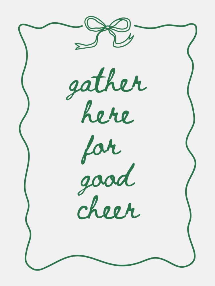 Gather For Good Cheer by Jolly and Dash — canvas wall art