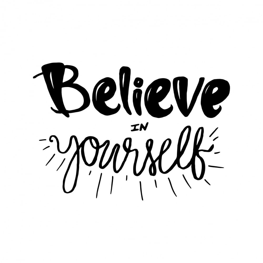 Believe In Yourself Quote by Marika Barsrsind — canvas wall art