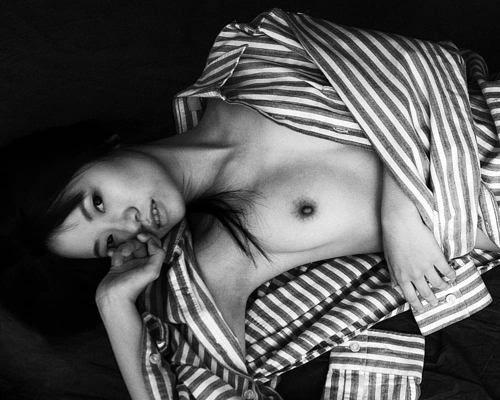 Intimate Striped Portrait by David McCracken — canvas wall art