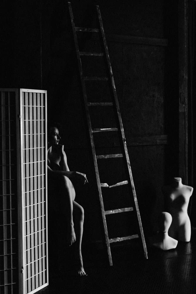 Mysterious Studio Figure by Ruslan Bolgov — canvas wall art